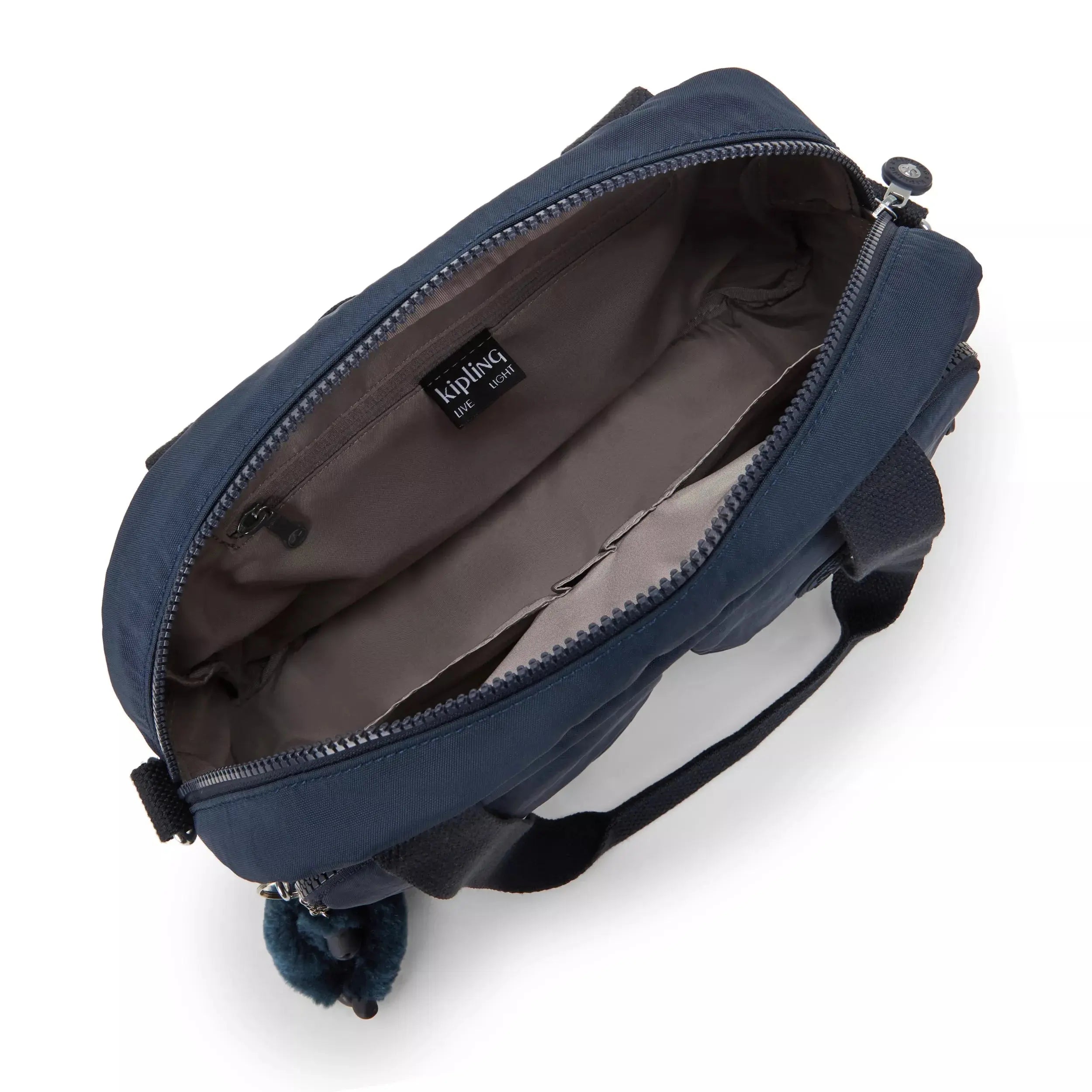 Kipling Cool Defea Shoulder Bag in Blue Bleu 2, interior view