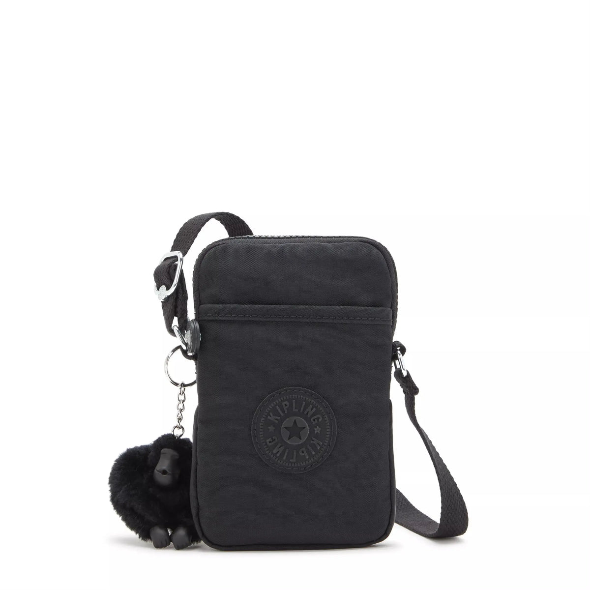 Kipling Tally Crossbody Phone Bag in Black Noir, front view