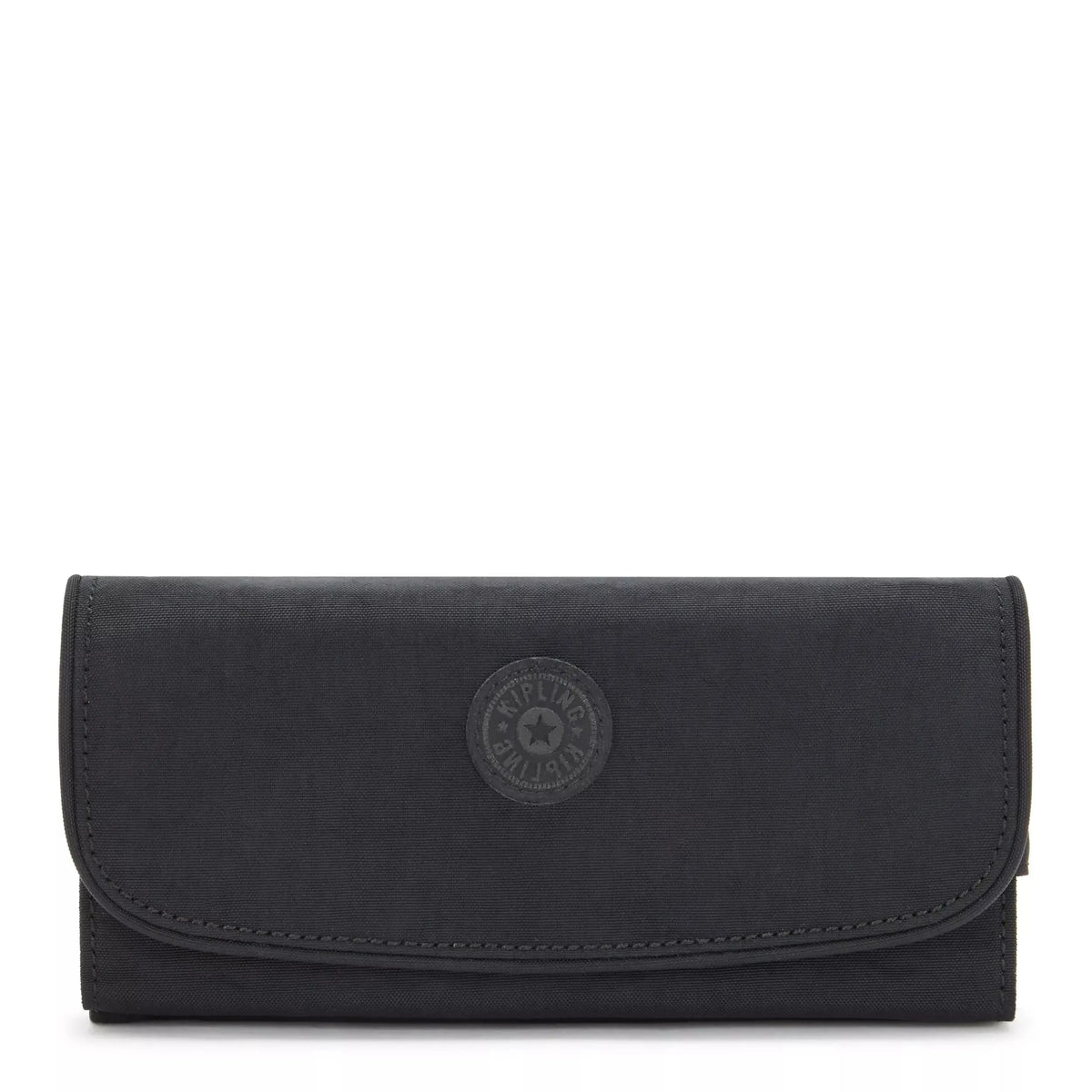 Kipling Money Land Snap Wallet in Black Noir, front view