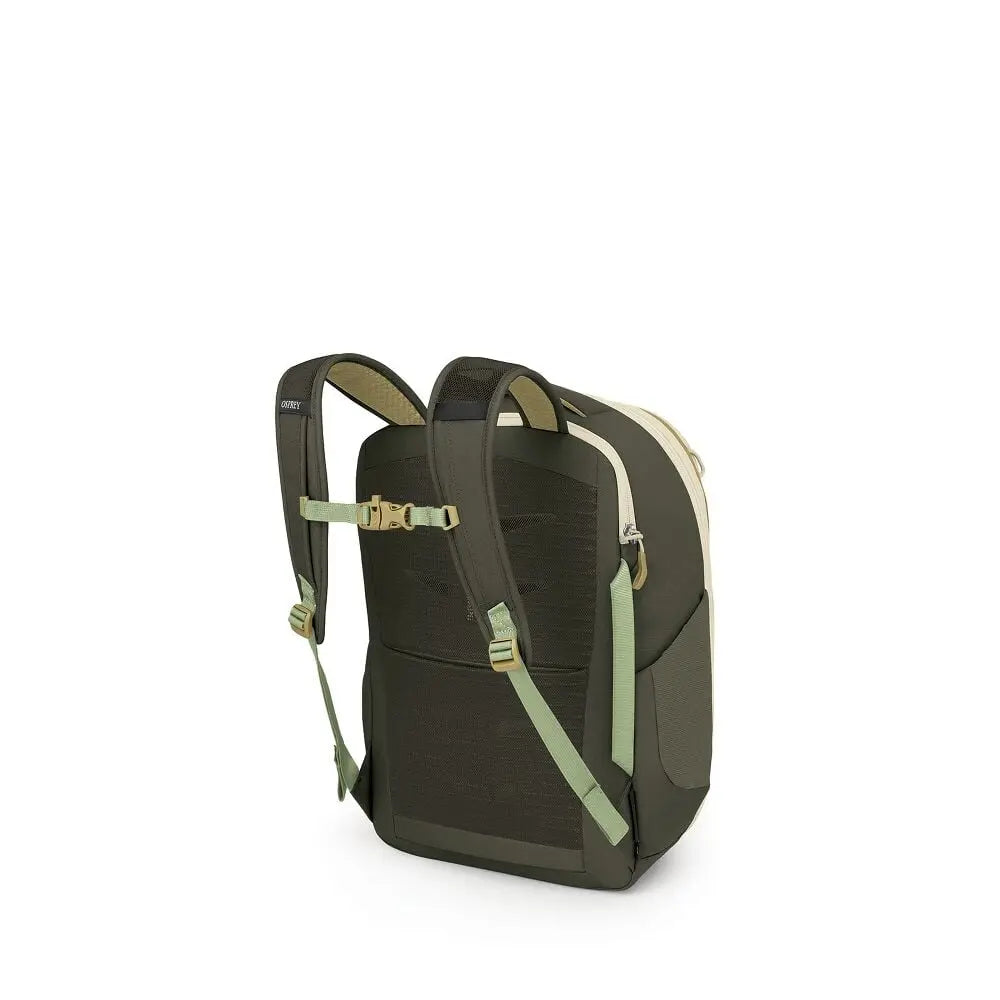 Osprey Daylite Expandable 26+6 Travel Pack in Gravel Tan Multi - rear angled view