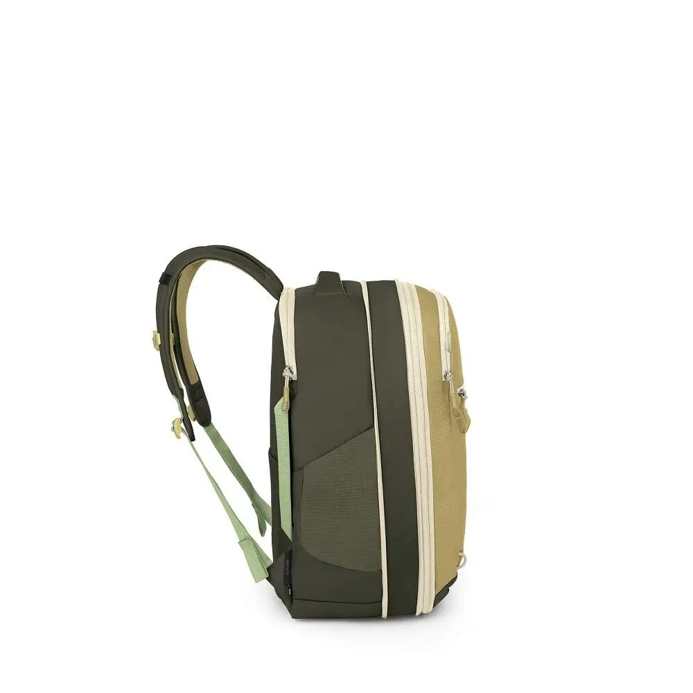 Osprey Daylite Expandable 26+6 Travel Pack in Gravel Tan Multi - side view