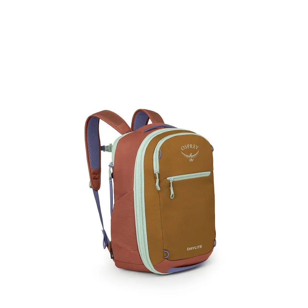 Osprey Daylite Expandable 26+6 Travel Pack in Barley Brown Multi - front angled view