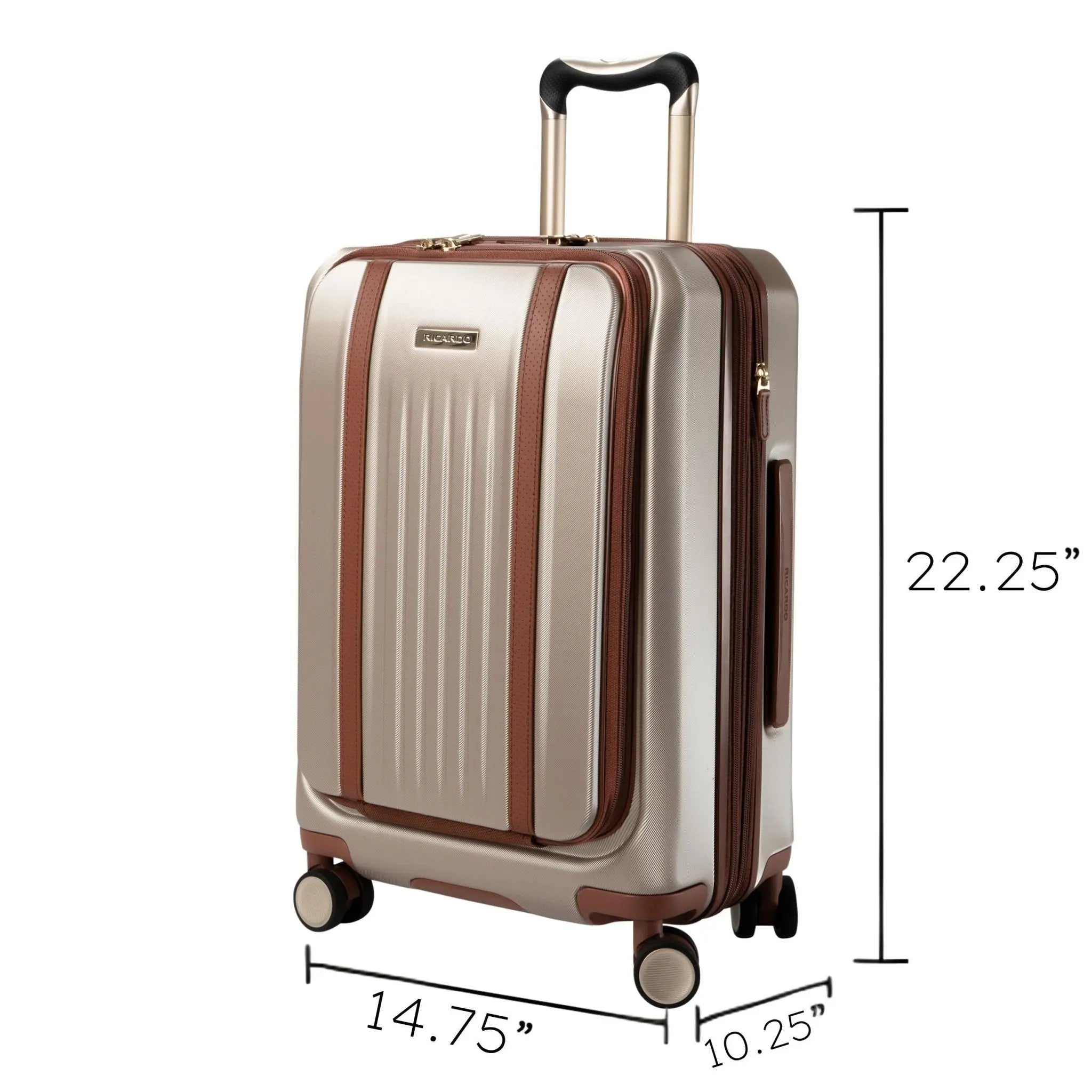 Ricardo Beverly Hills Montecito 2.0 FastAccess™ Front-Opening Hardside Carry-On Expandable Spinner - Champagne