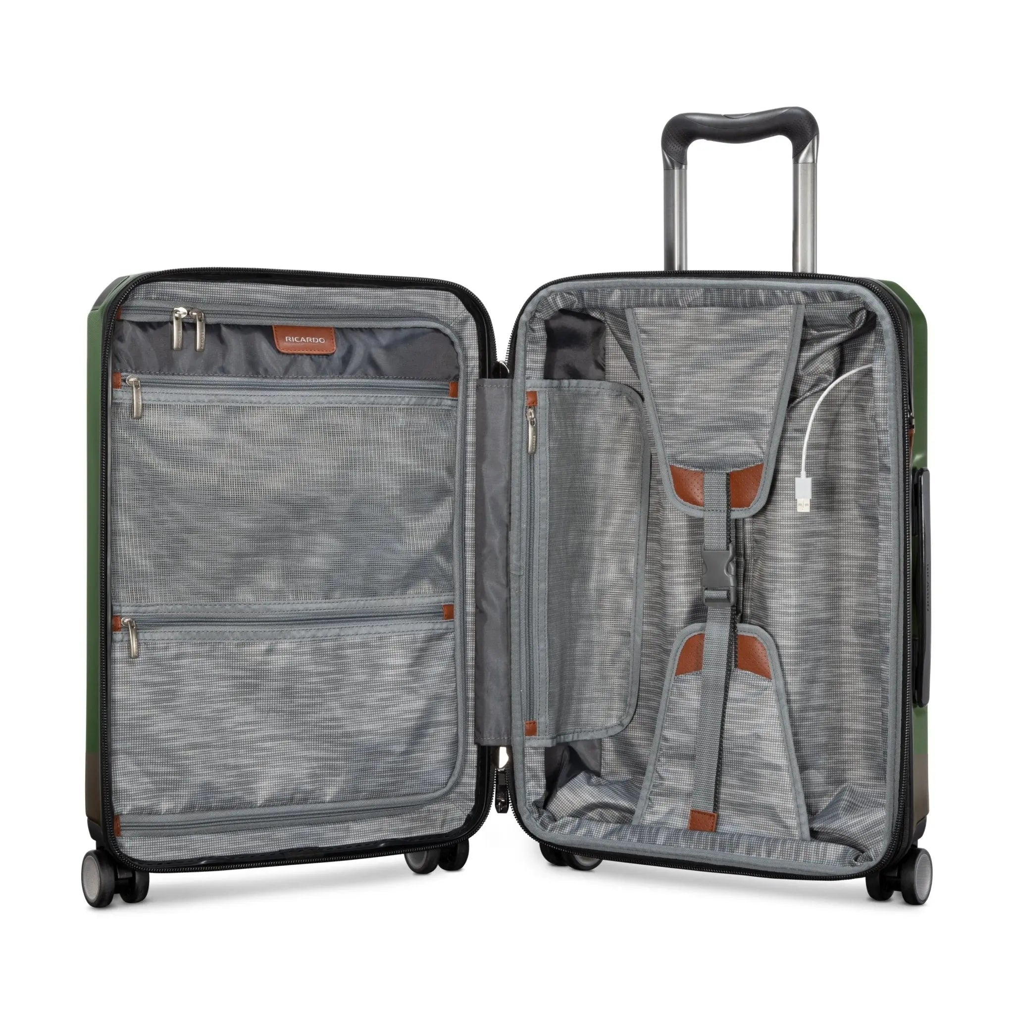 Ricardo Beverly Hills Montecito 2.0 Hardside Carry-On Expandable Spinner - Hunter Green
