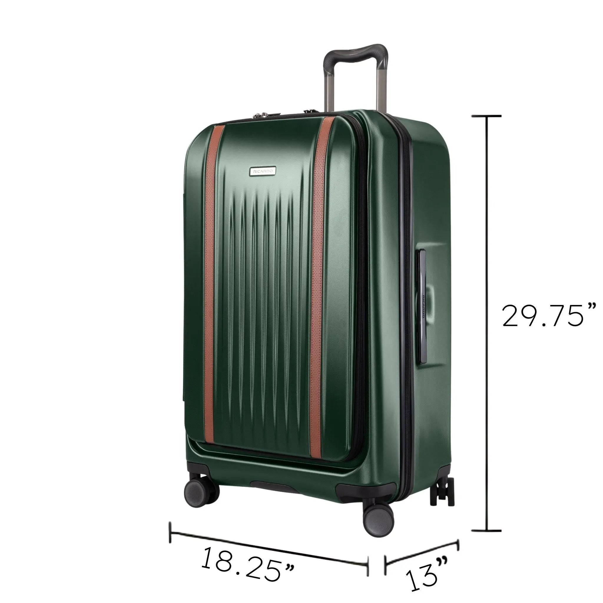 Ricardo Beverly Hills Montecito 2.0 Hardside Check-in Cargo Trunk, 105 L - Hunter Green