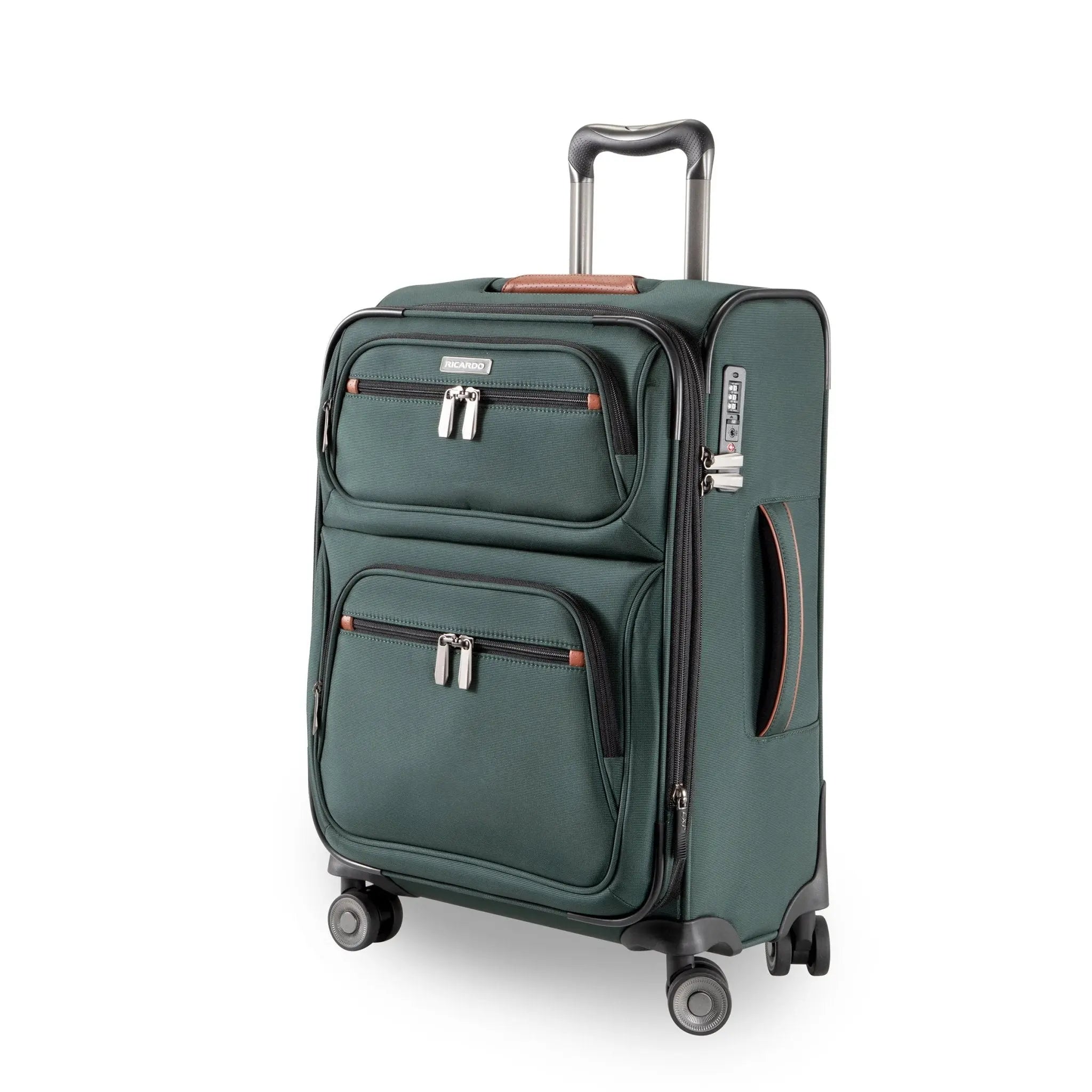 Ricardo Beverly Hills Montecito 3.0 Softside Carry-On Expandable Spinner - Hunter Green