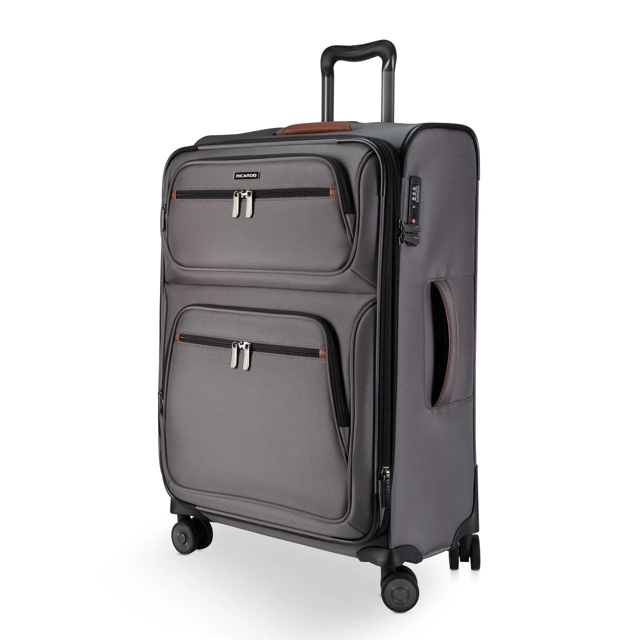 Ricardo Beverly Hills Montecito 3.0 Softside Medium Check-In Expandable Spinner - French Grey