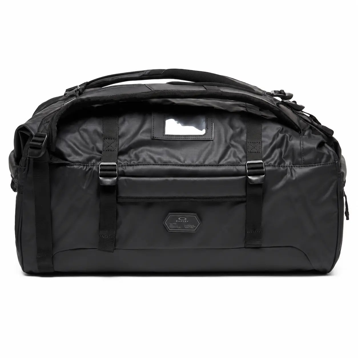 Oakley Road Trip RC Duffle 50L in Blackout, front view 1