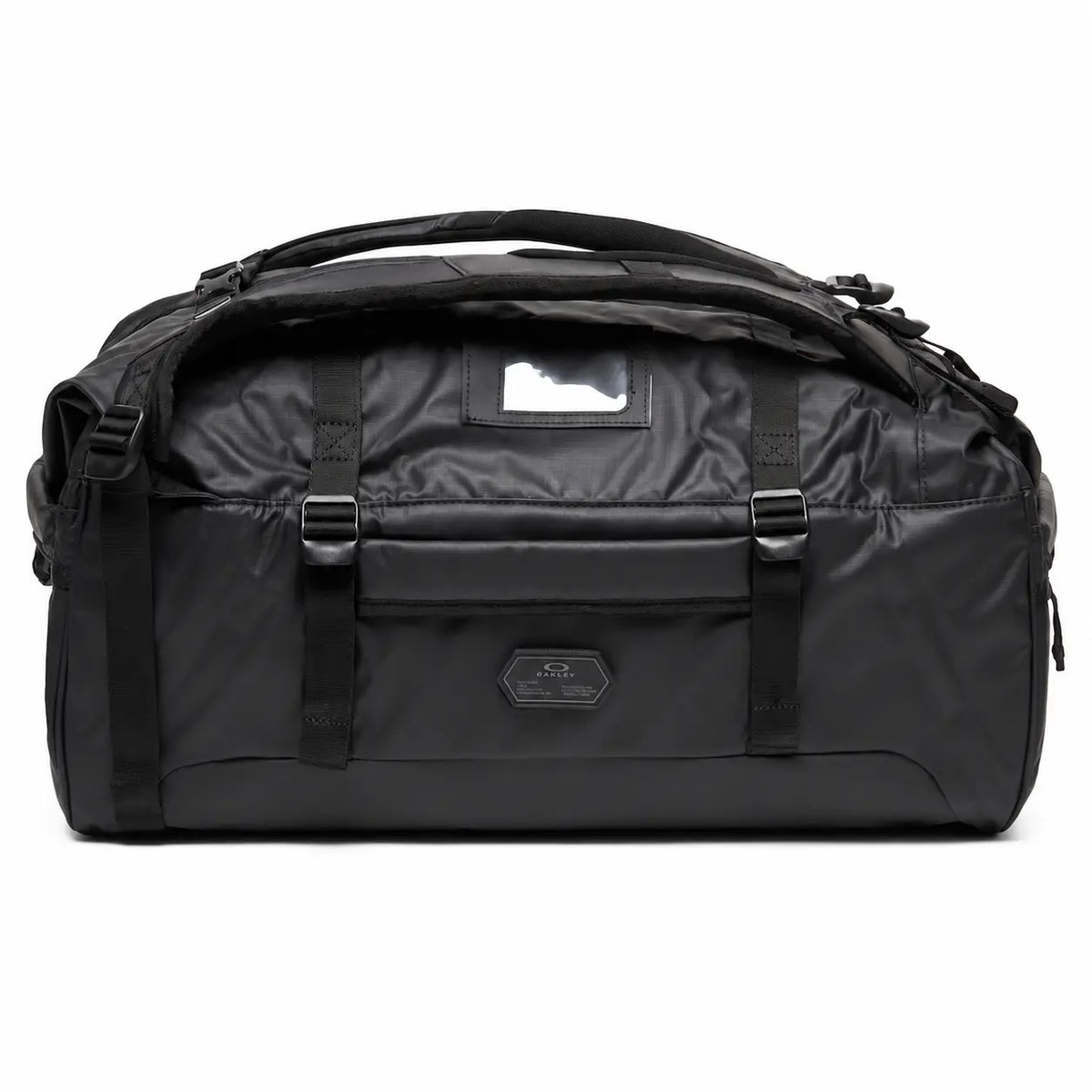 Oakley Road Trip RC Duffle 50L in Blackout, front view 1