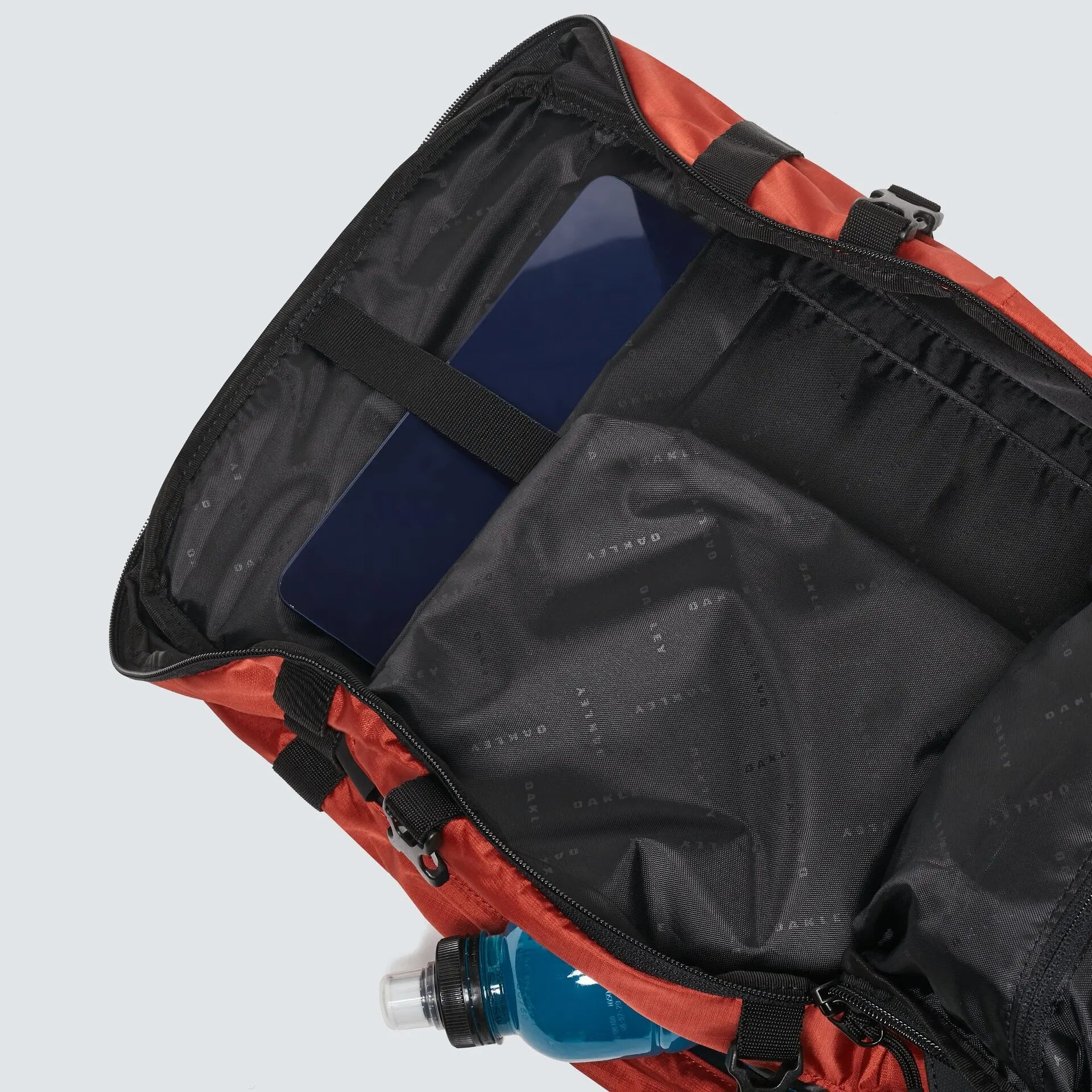 Oakley Outdoor Backpack in Brick - open interior