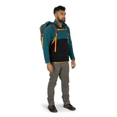 Osprey Daylite Carry-On Travel Pack 35 worn as a backpack