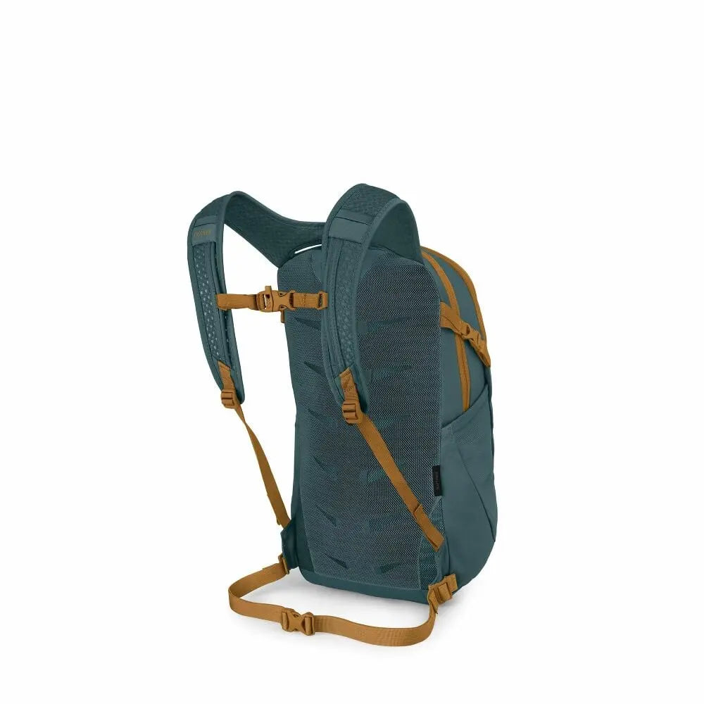 Osprey Daylite 13L in Torrent Blue, back and harness