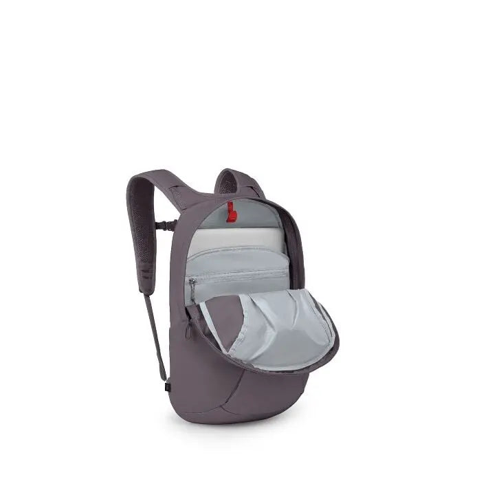 Osprey Farpoint Fairview Travel Daypack in Graphite Purple - alternate side view