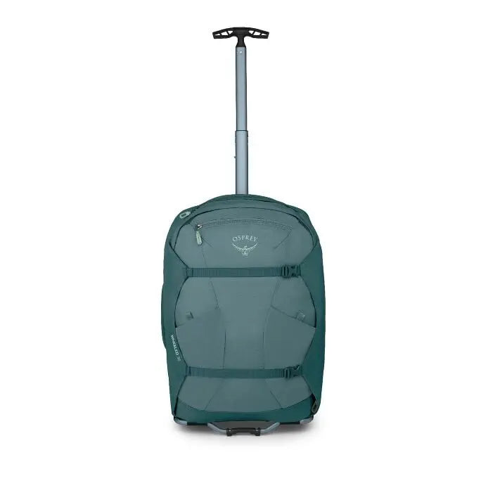 Osprey Farpoint Fairview Carry-On Wheeled Travel Pack 36L in Cascade Blue-Torrent Blue - view 5