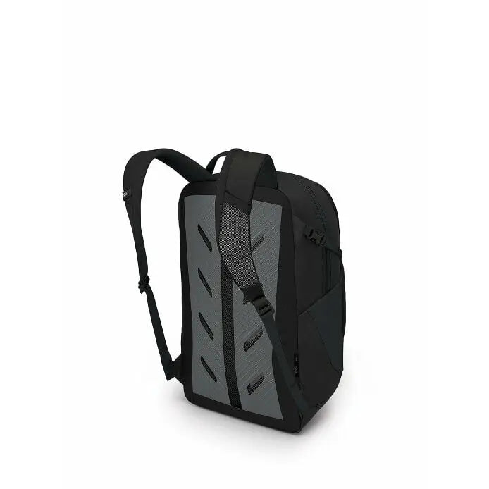 Osprey Flare 27 backpack in Black - rear three-quarter view