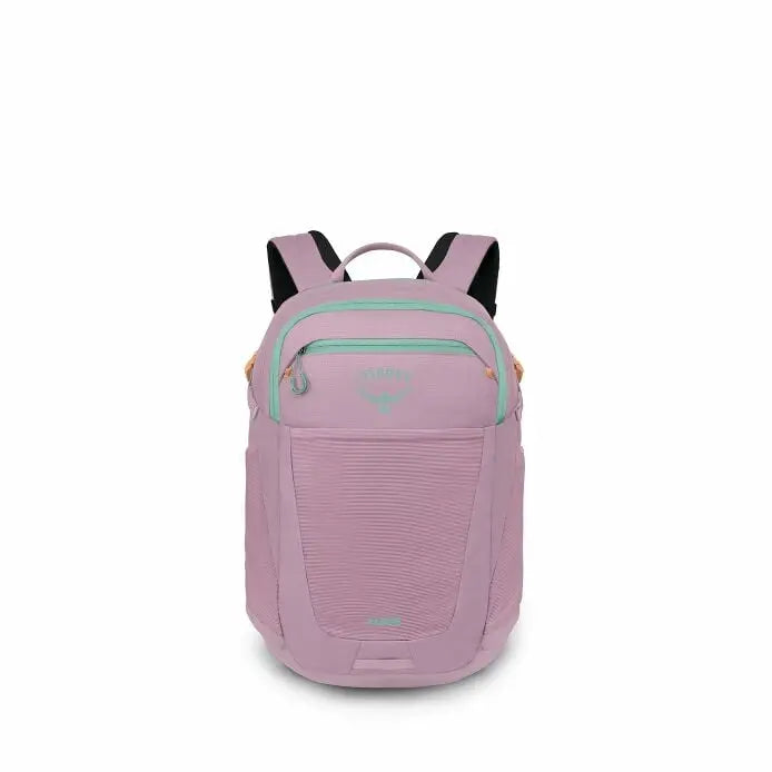Osprey Flare 27 backpack in Iris Pink - front view