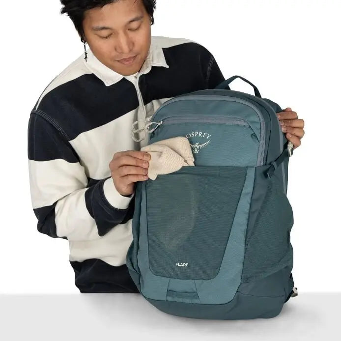 Osprey Flare 27 front stretch pocket detail
