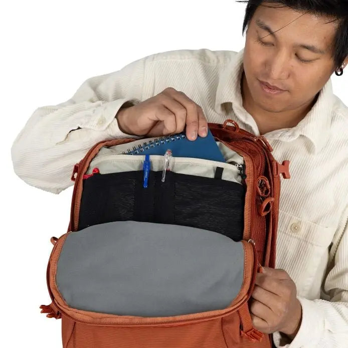 Osprey Nebula 32 spacious main compartment with notebook