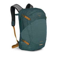 Osprey Nebula 32 backpack in Torrent Blue Heather, front three-quarter view