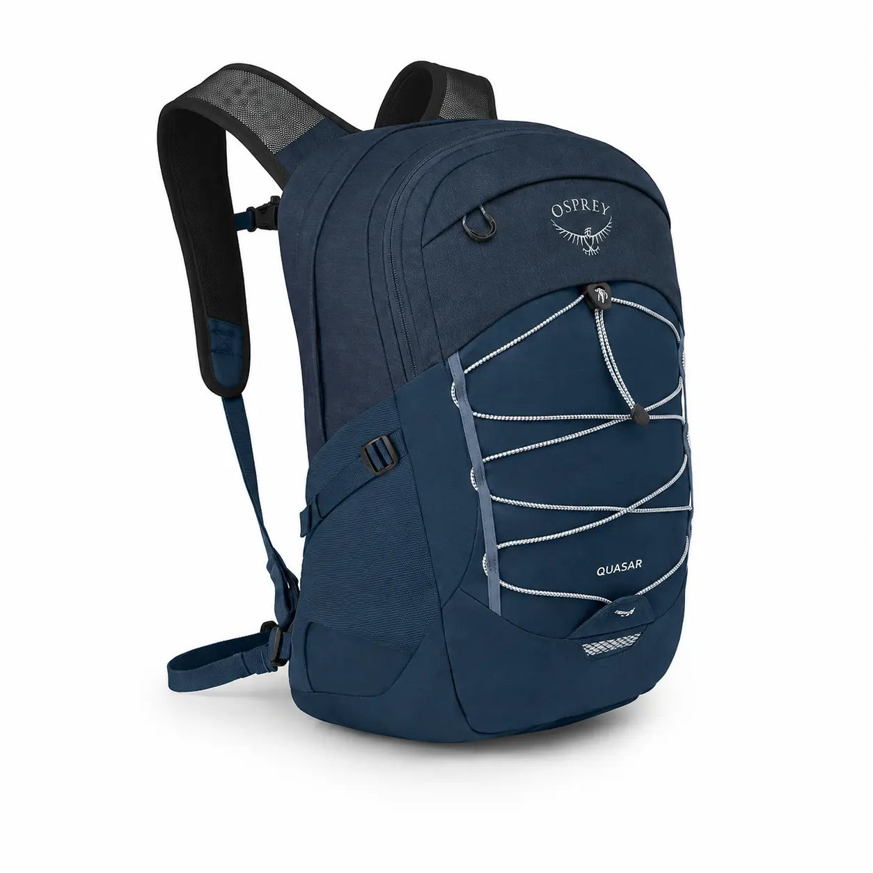 Osprey Quasar 26 backpack in Atlas Blue, front three-quarter view