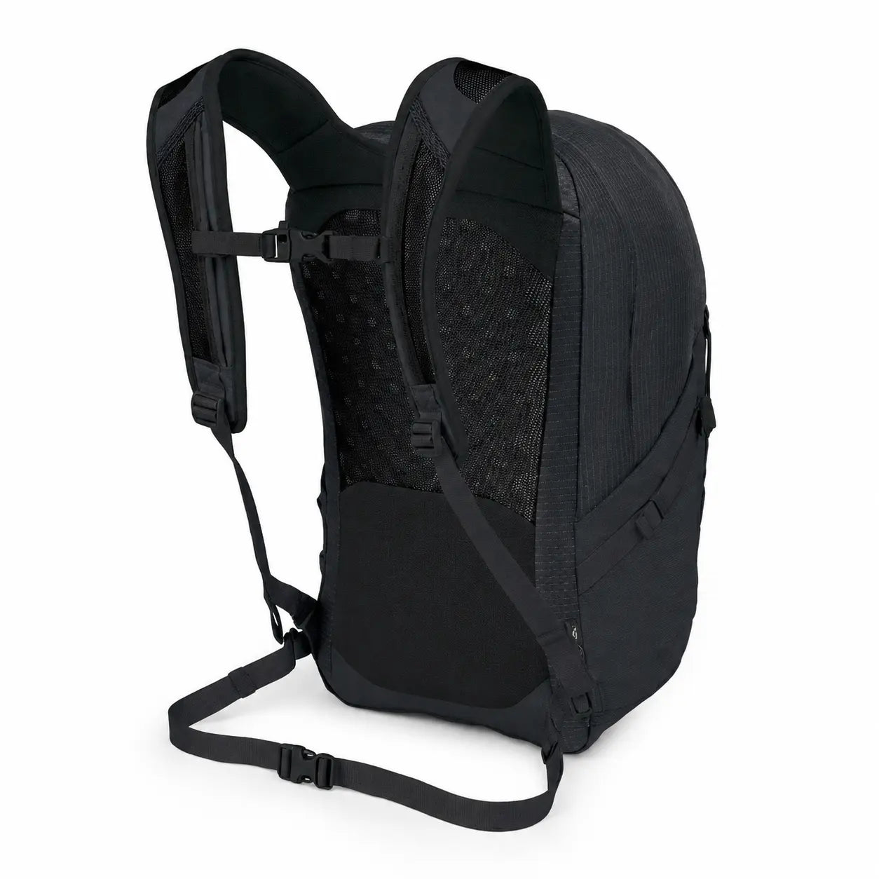 Osprey Quasar 26 Black backpack backpanel and shoulder straps