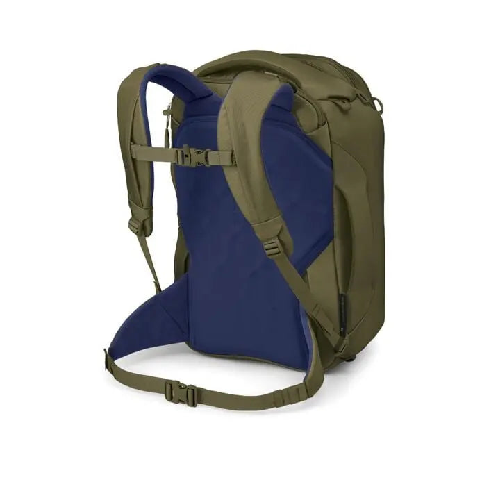 Osprey Sojourn Porter 30L (2026) - rear harness and hipbelt, shown in Moss Green