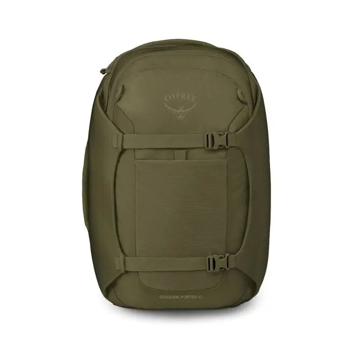 Osprey Sojourn Porter 46L (2026) - front view, shown in Moss Green
