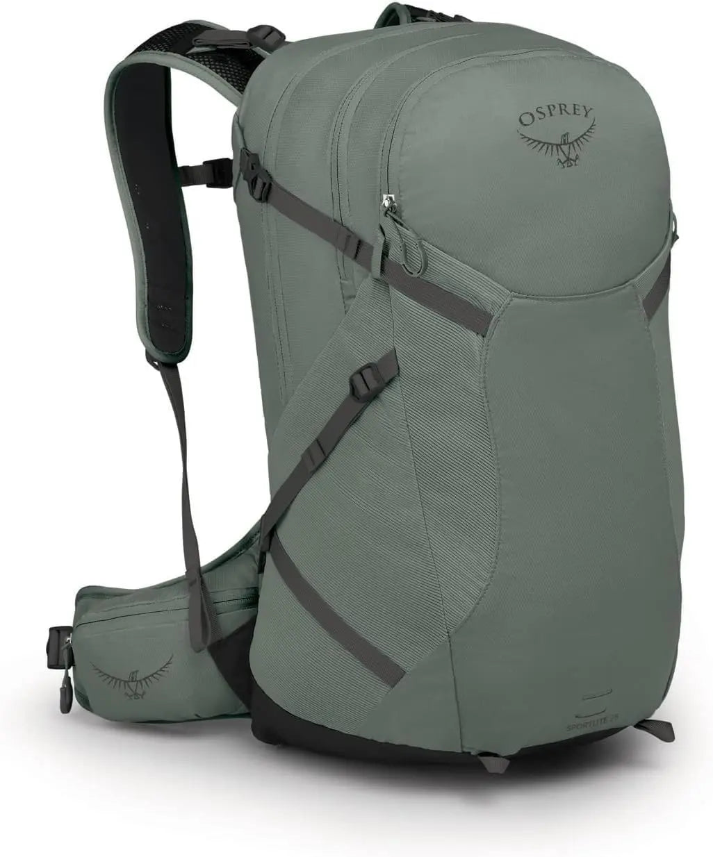 Osprey Sportlite 25 backpack in Pine Leaf Green, front three-quarter view