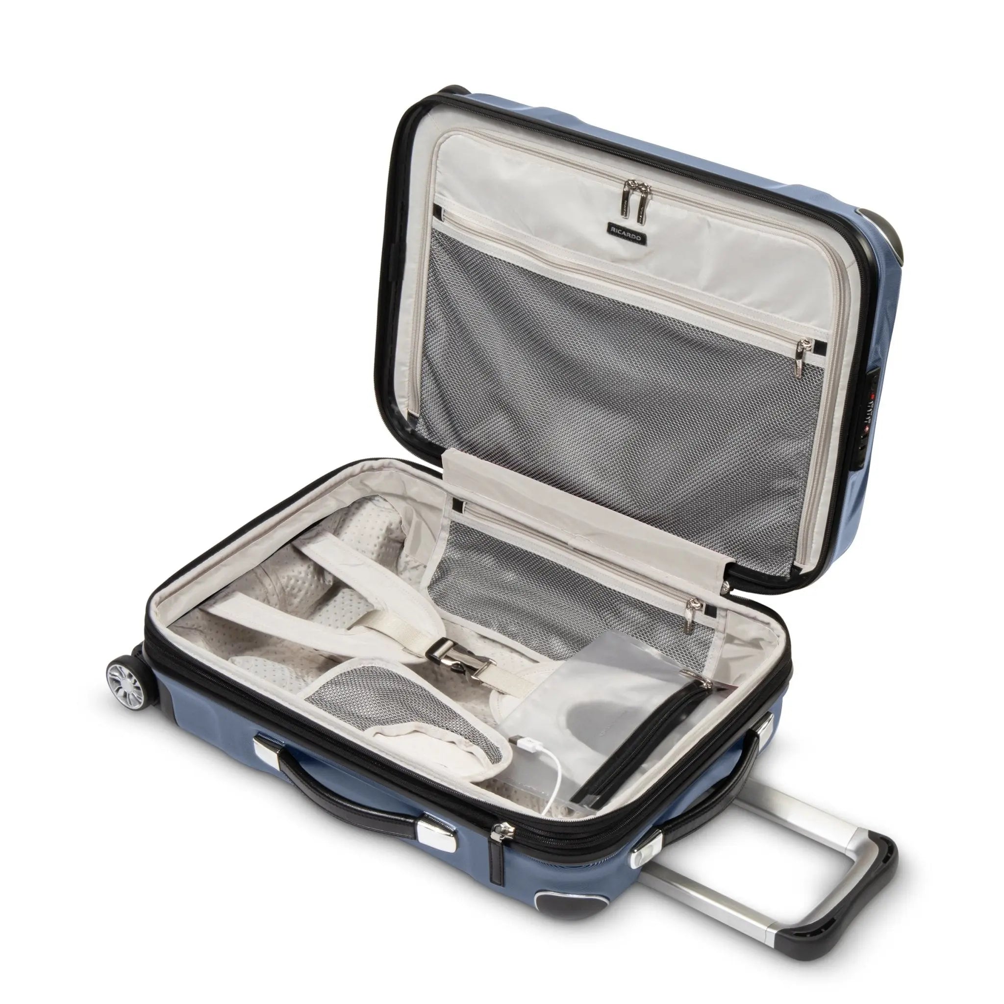 Ricardo Beverly Hills Rodeo Drive 2.0 Hardside Carry-On Expandable Spinner - Arctic Blue