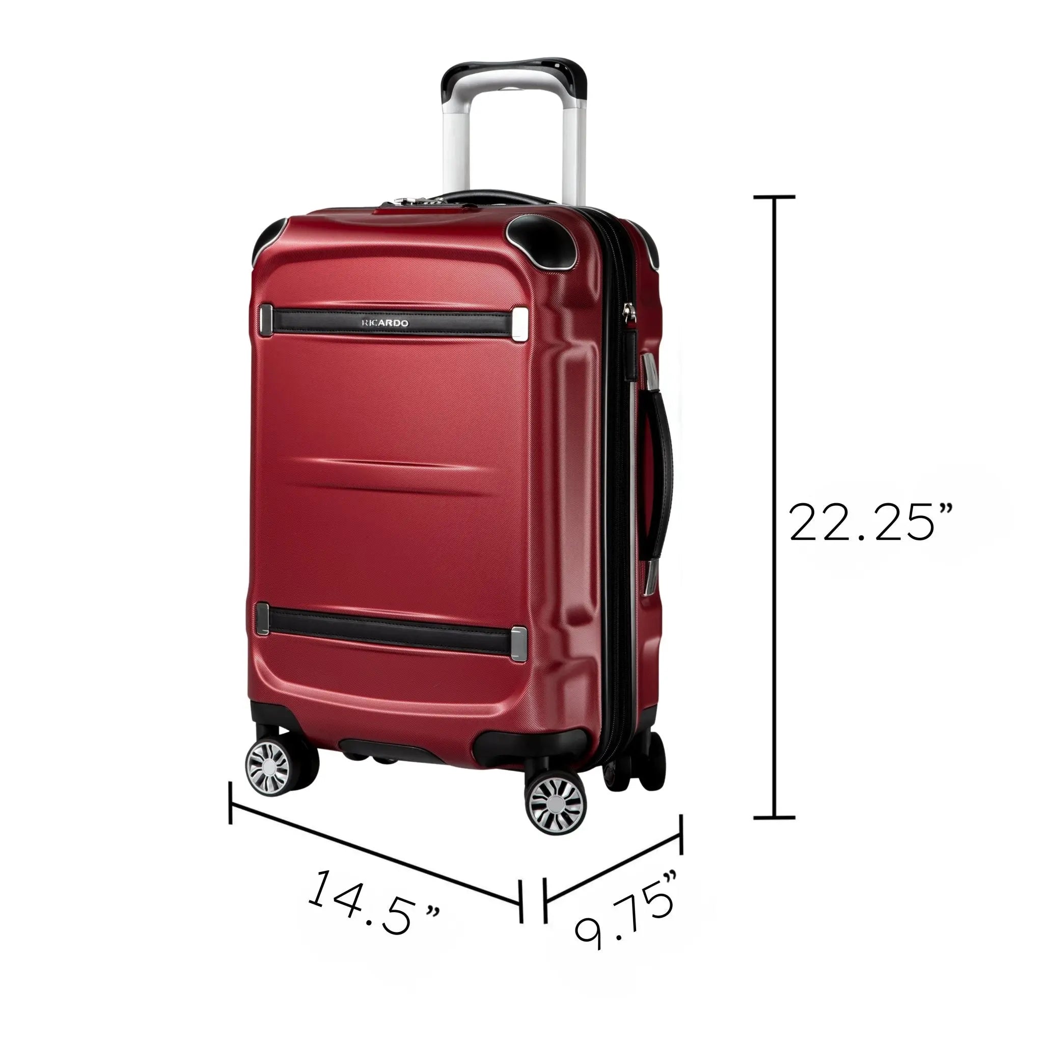 Ricardo Beverly Hills Rodeo Drive 2.0 Hardside Carry-On Expandable Spinner - Crimson