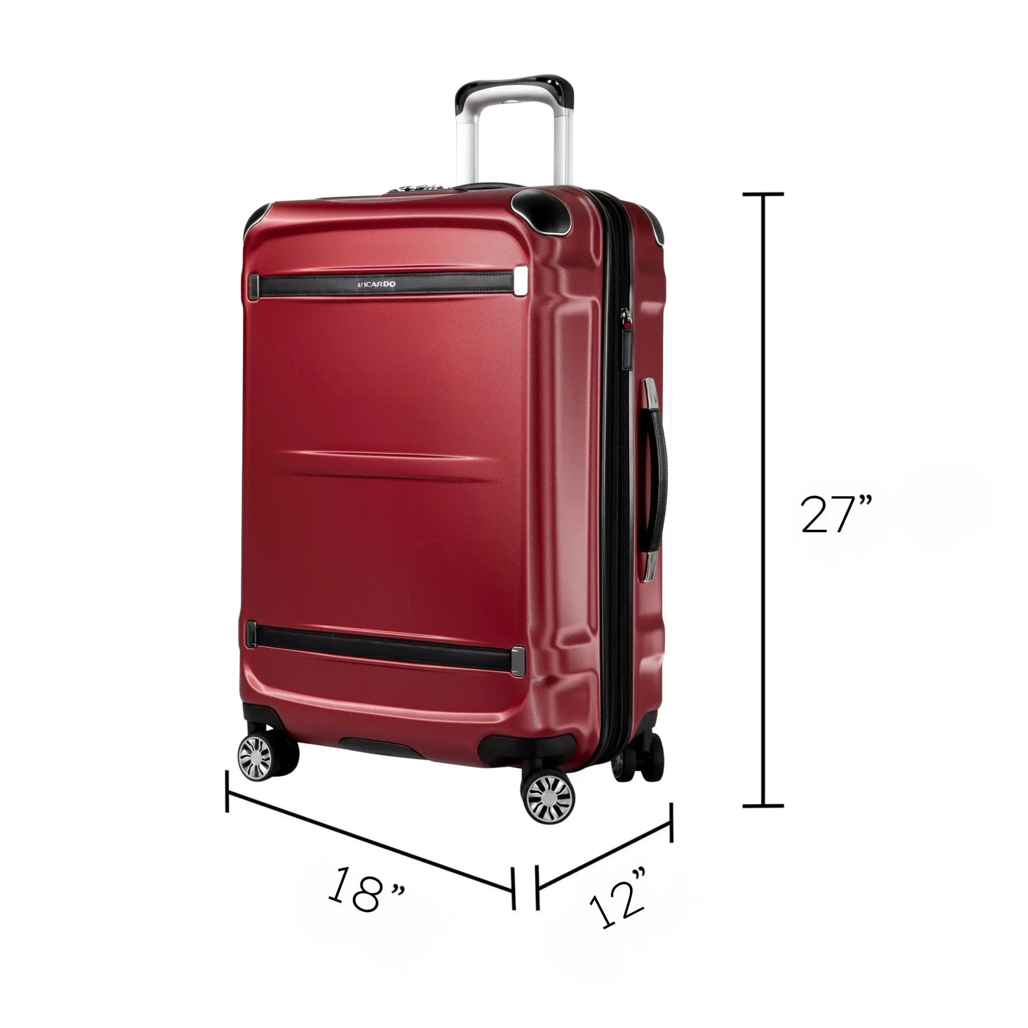 Ricardo Beverly Hills Rodeo Drive 2.0 Hardside Medium Check-In Expandable Spinner - Crimson
