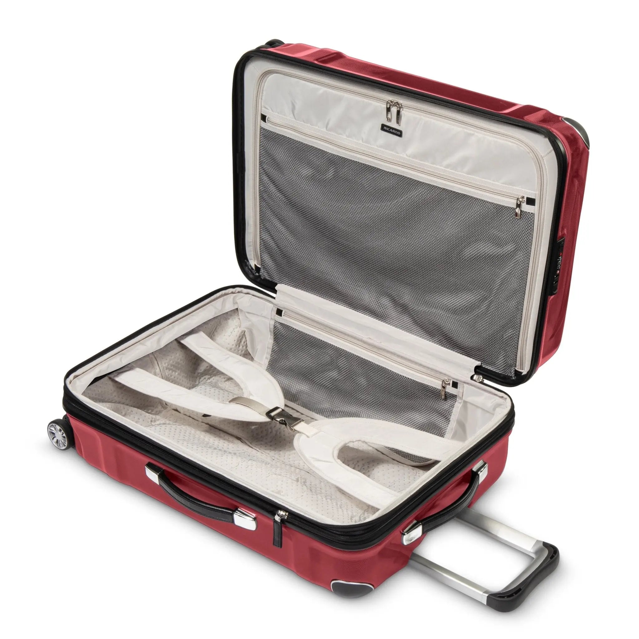 Ricardo Beverly Hills Rodeo Drive 2.0 Hardside Medium Check-In Expandable Spinner - Crimson