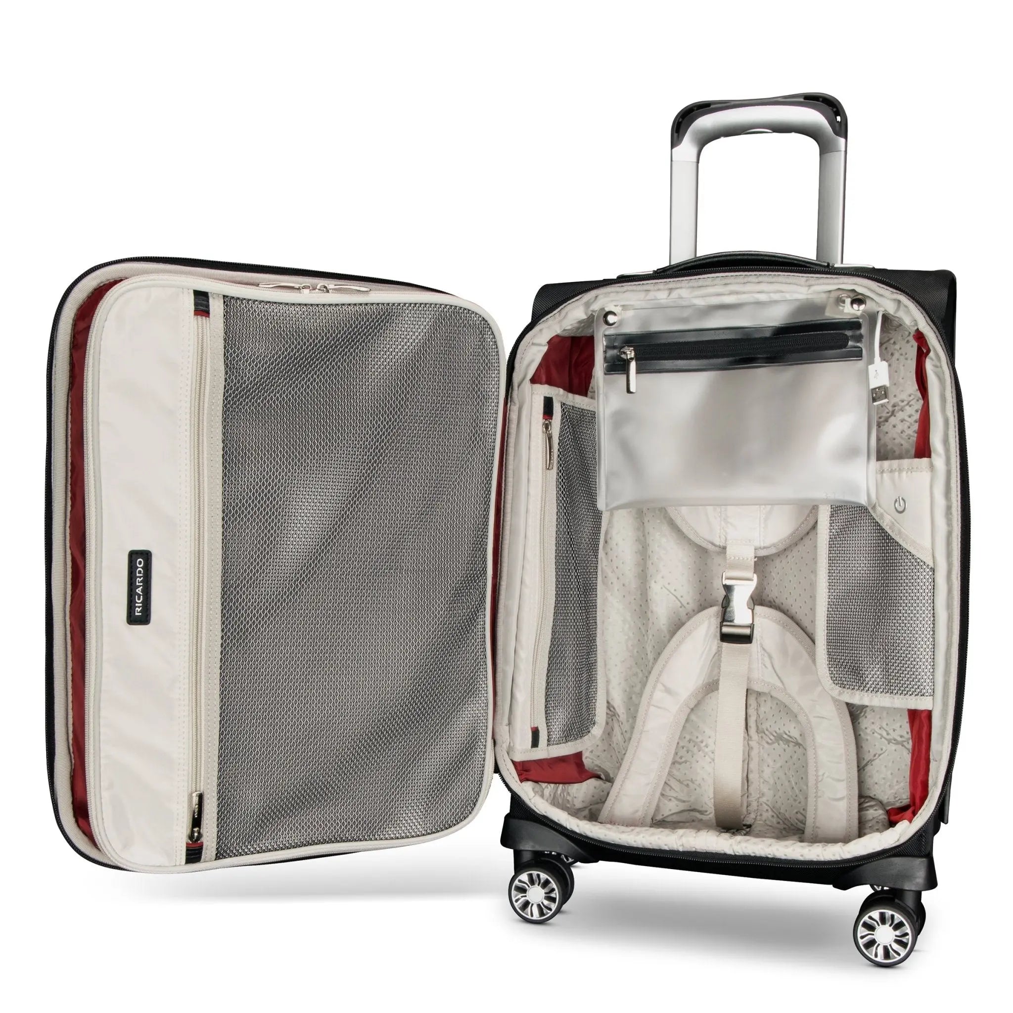 Ricardo Beverly Hills Rodeo Drive 2.0 Softside Carry-On Expandable Spinner - Black