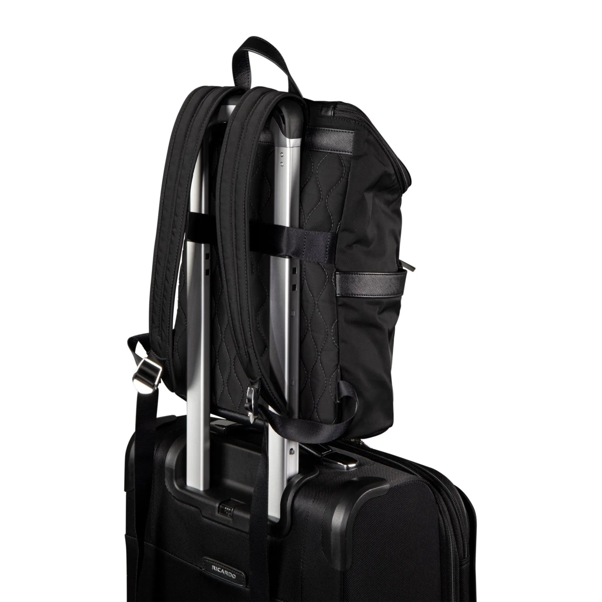 Ricardo Beverly Hills Rodeo Drive 2.0 Softside Convertible Fashion Tech Backpack, 12.4L - Black