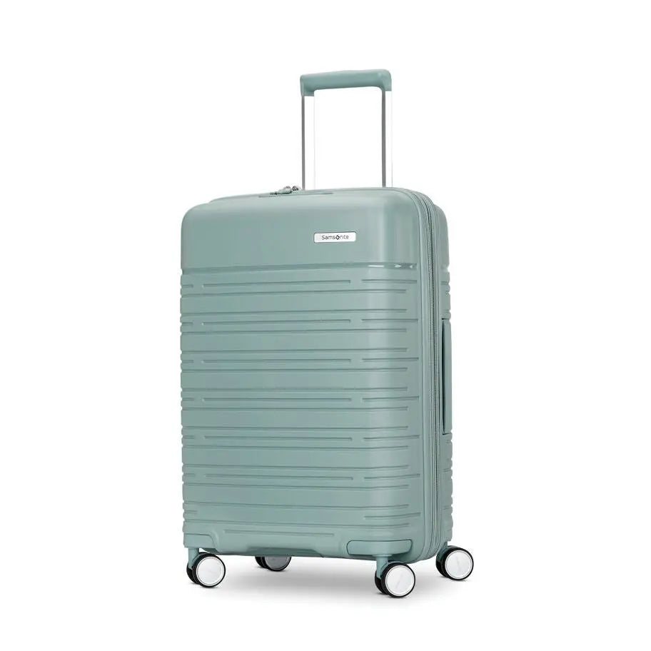 Samsonite Elevation Plus Hardside Classic Carry-On in Cypress Green, front three-quarter view