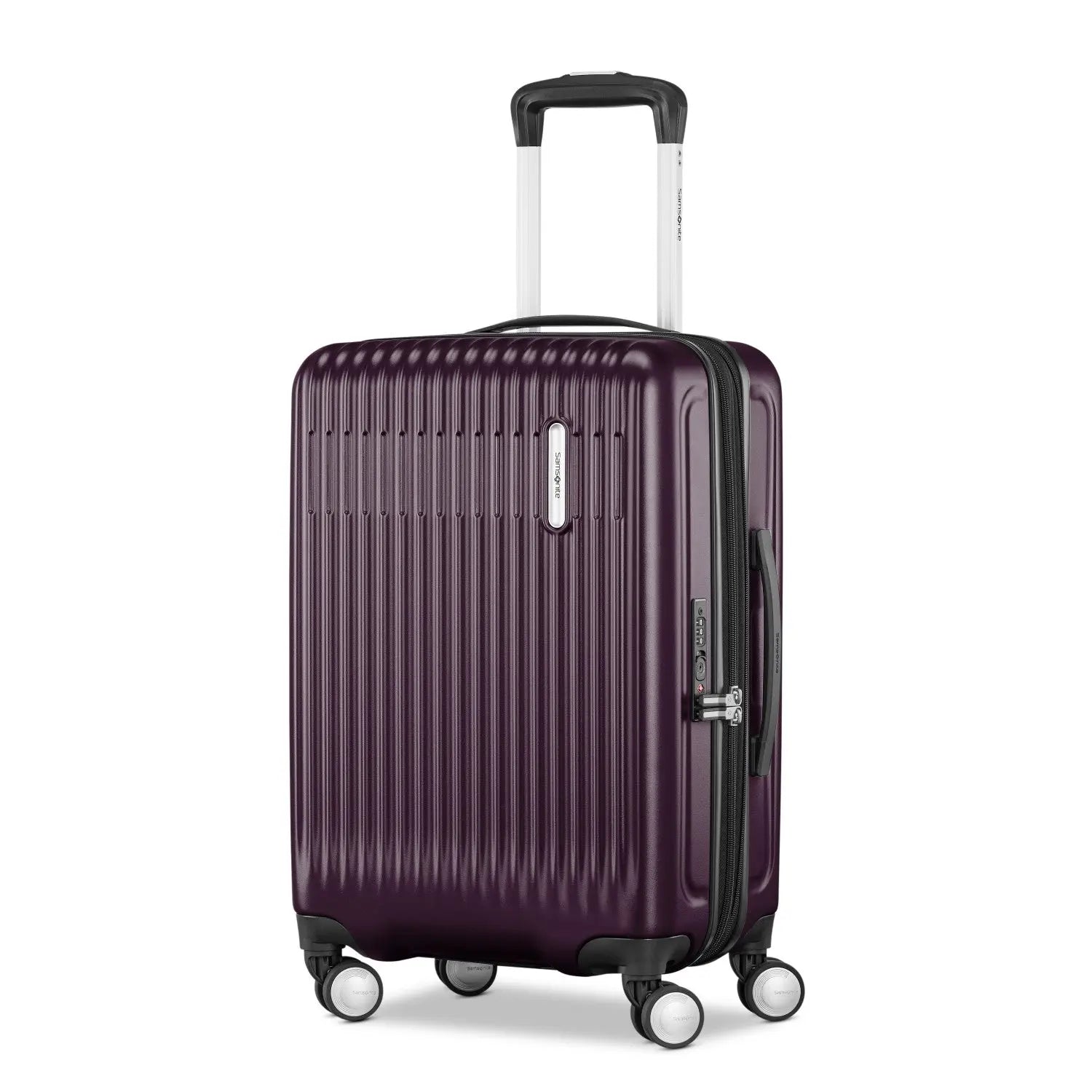 Samsonite Opto 4 Carry-On Spinner in Plum/Blossom - image 1
