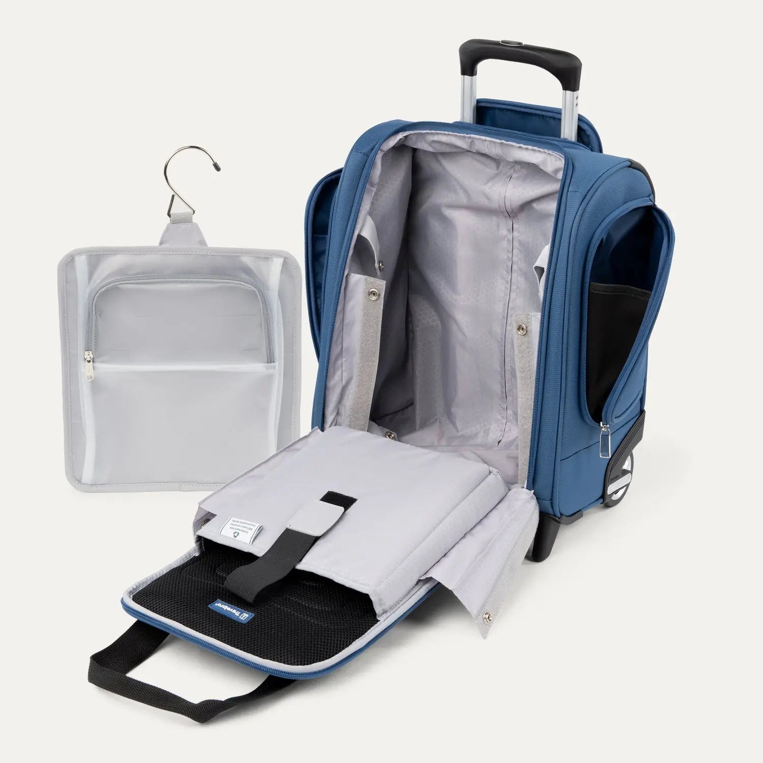 Travelpro Maxlite 5 Carry-On Rolling Underseat Bag in Ensign Blue - interior