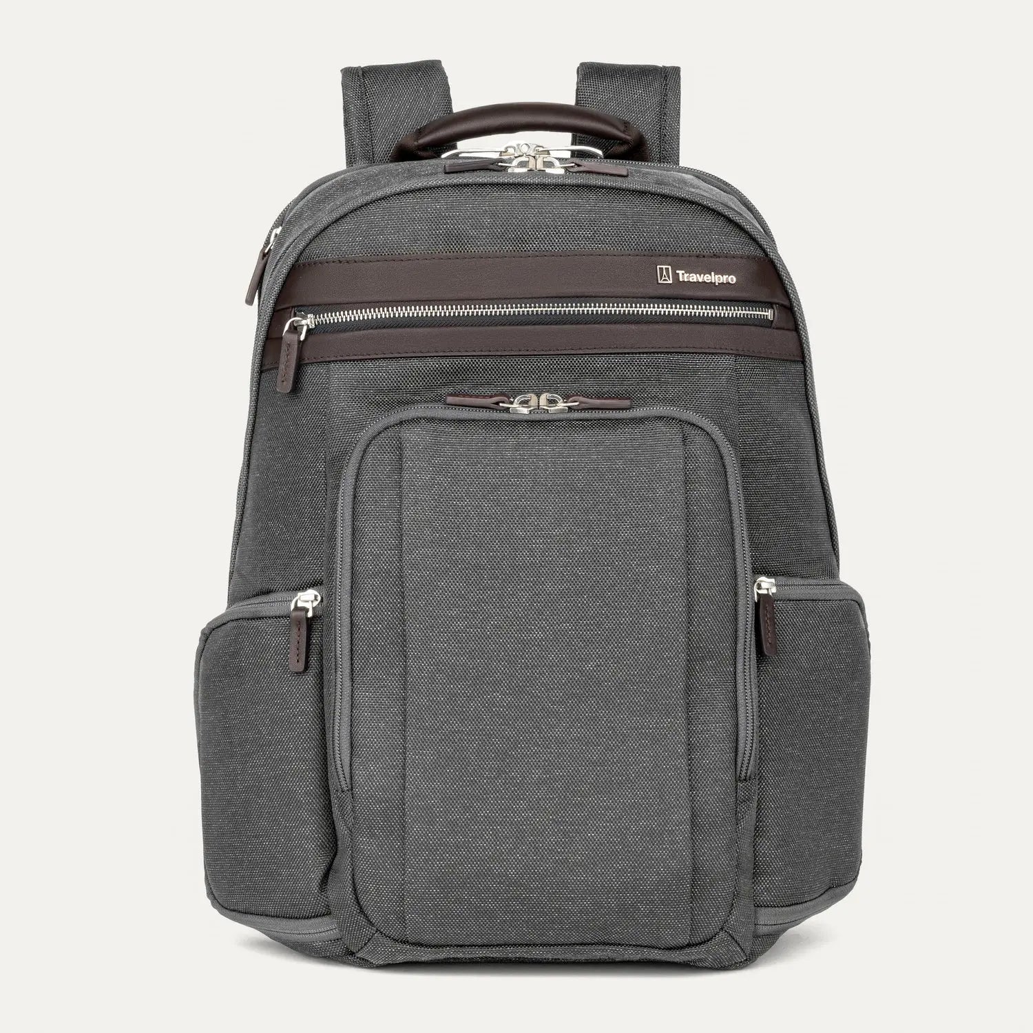 Travelpro Platinum Elite Business Laptop Backpack 27L in Vintage Grey - front