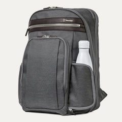 Travelpro Platinum Elite Business Laptop Backpack 27L in Vintage Grey - bottle pocket