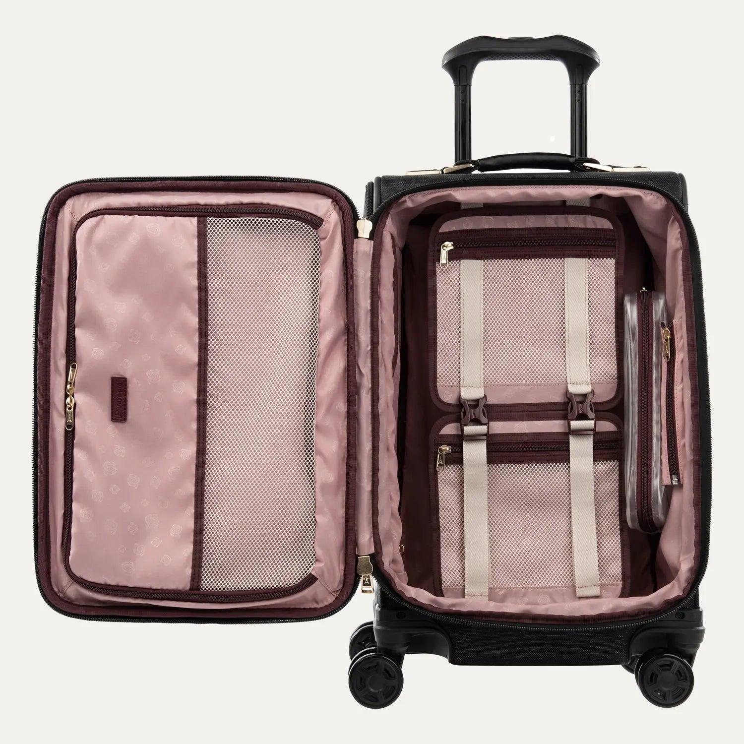 Travelpro Platinum Elite Carry-On Spinner in Intrigue Black - detail