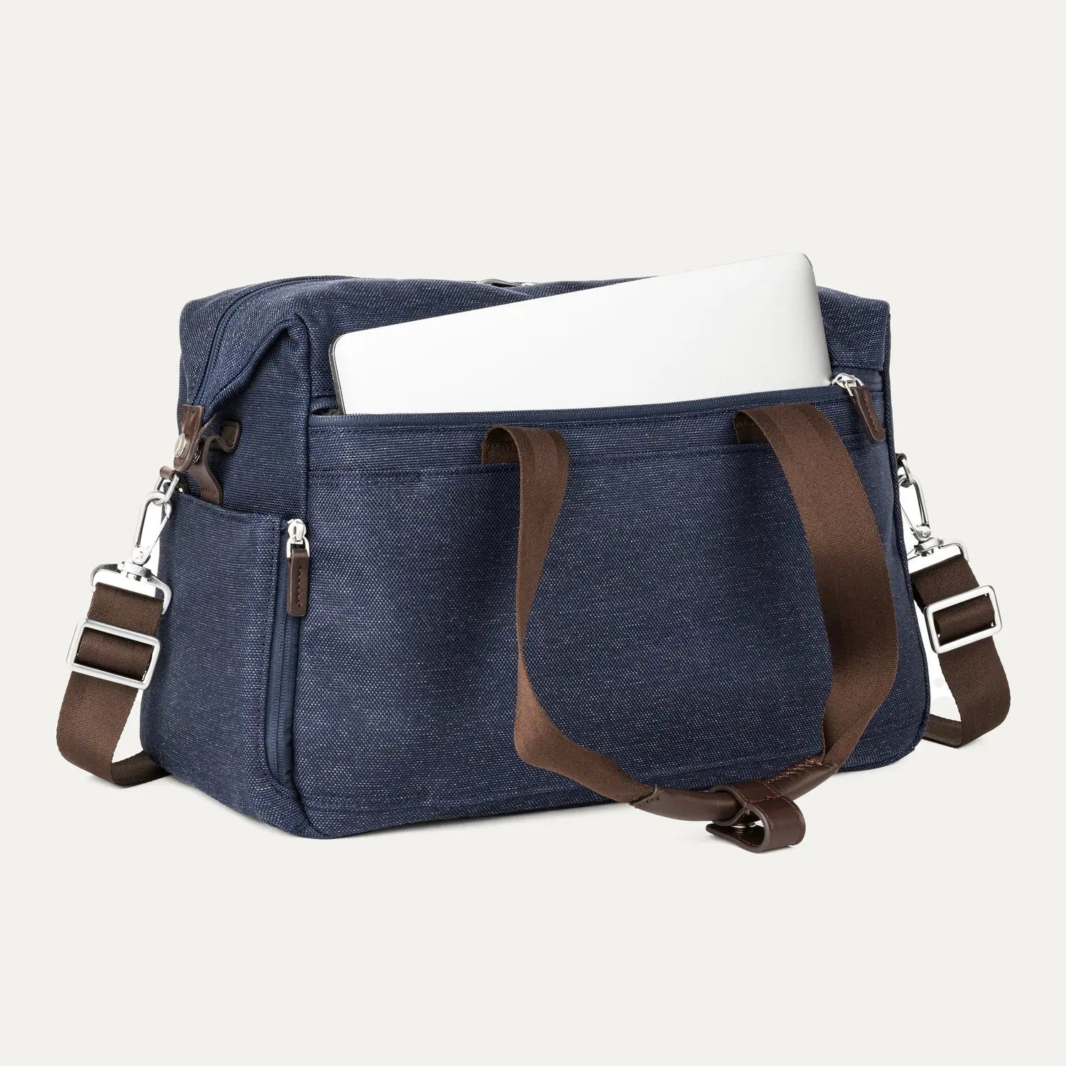 Travelpro Platinum Elite UnderSeat Tote in True Navy - padded laptop sleeve
