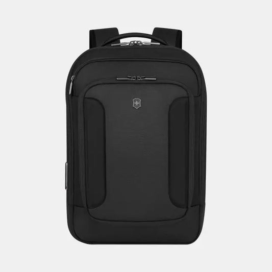 Victorinox Werks Traveler 7.0 Compact Backpack, Backpack with 14'' Laptop and 11'' Tablet Compartment, Black
