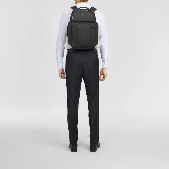Victorinox Werks Traveler 7.0 Deluxe Backpack, Backpack with 15.6'' Laptop and 11'' Tablet Compartment, Black