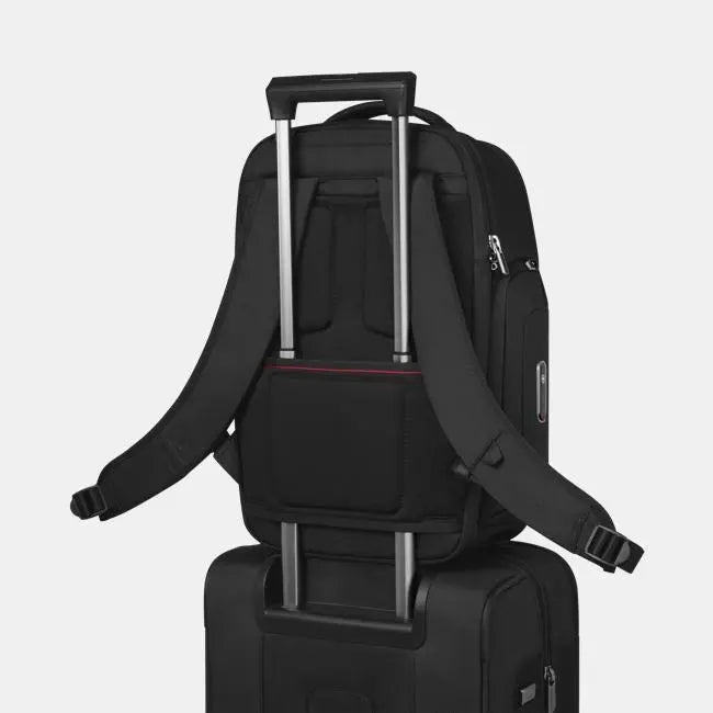 Victorinox Werks Traveler 7.0 Deluxe Backpack, Backpack with 15.6'' Laptop and 11'' Tablet Compartment, Black