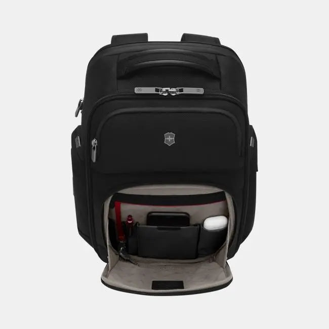 Victorinox Werks Traveler 7.0 Deluxe Backpack, Backpack with 15.6'' Laptop and 11'' Tablet Compartment, Black