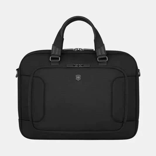 Victorinox Werks Traveler 7.0 Deluxe Briefcase, Briefcase with 15.6" Laptop and 11’’ Tablet Compartment, Black