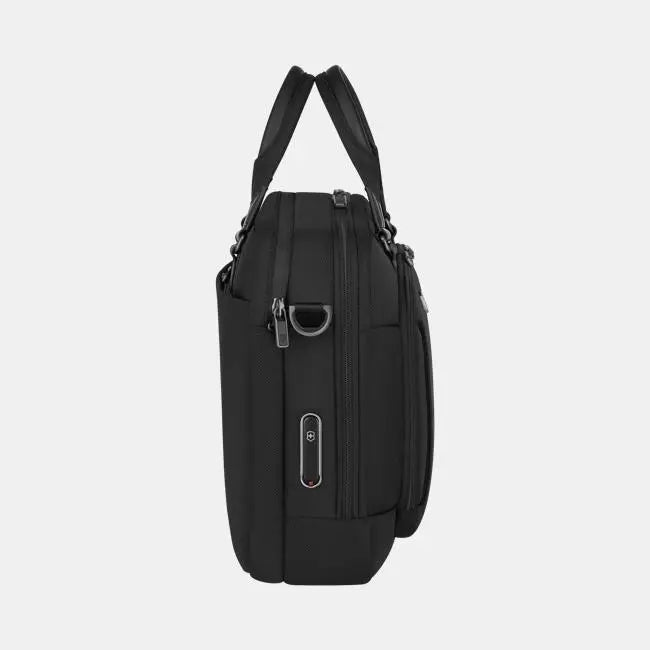 Victorinox Werks Traveler 7.0 Deluxe Briefcase, Briefcase with 15.6" Laptop and 11’’ Tablet Compartment, Black