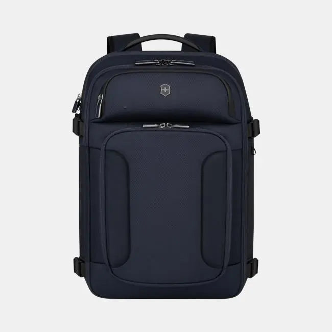 Victorinox Werks Traveler 7.0 Boarding Bag, Backpack with 15.6'' Laptop and 11'' Tablet Compartment, Navy Blue