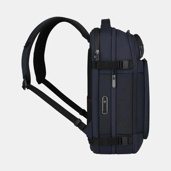 Victorinox Werks Traveler 7.0 Boarding Bag, Backpack with 15.6'' Laptop and 11'' Tablet Compartment, Navy Blue