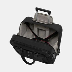 Victorinox Werks Traveler 7.0 Wheeled Briefcase, 2-Wheel Briefcase with 15.6" Laptop and 11’’ Tablet Compartment, Black